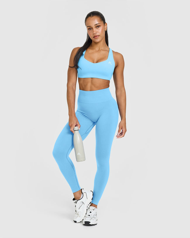 EasyLift™ Cross Back Sports Bra | Arctic Blue