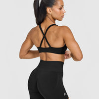 EasyLift™ Cross Back Sports Bra | Black
