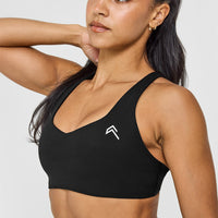 EasyLift™ Cross Back Sports Bra | Black
