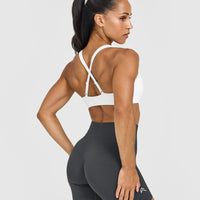 EasyLift™ Cross Back Sports Bra | White