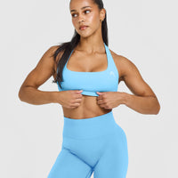 EasyLift™ Halter Bralette | Arctic Blue