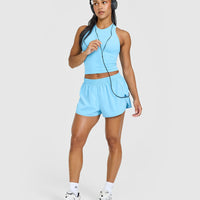 Go To Seamless Fitted Mid Vest | Arctic Blue