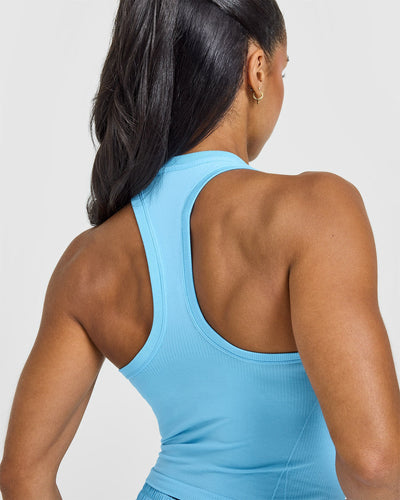 Go To Seamless Fitted Mid Vest | Arctic Blue