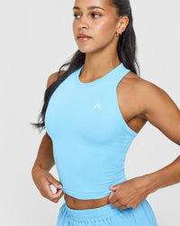 Go To Seamless Fitted Mid Vest | Arctic Blue