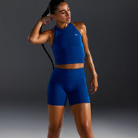 Go To Seamless Fitted Mid Vest | Vintage Navy