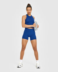 Go To Seamless Fitted Mid Vest | Vintage Navy