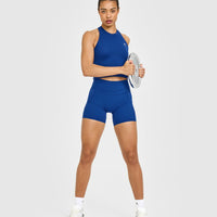 Go To Seamless Fitted Mid Vest | Vintage Navy