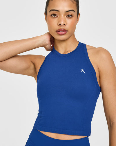 Go To Seamless Fitted Mid Vest | Vintage Navy