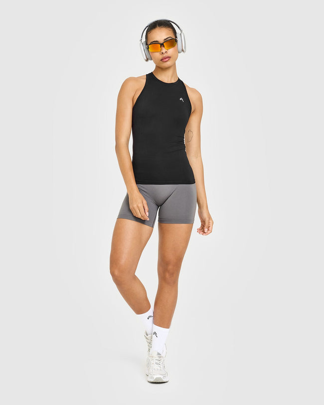 Go To Seamless Fitted Vest | Black