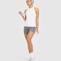 Go To Seamless Fitted Vest | White