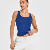 Mellow™ Rib Scoop Neck Vest | Vintage Navy