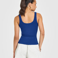 Mellow™ Rib Scoop Neck Vest | Vintage Navy