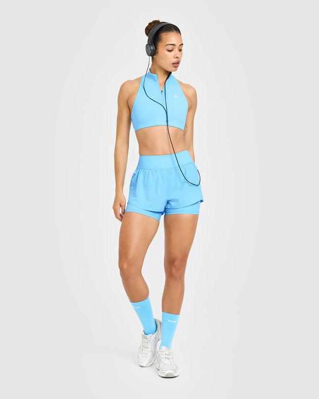 Unified Double Layer Shorts 5" | Arctic Blue