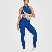 Unified High Waisted Pocket Leggings | Vintage Navy
