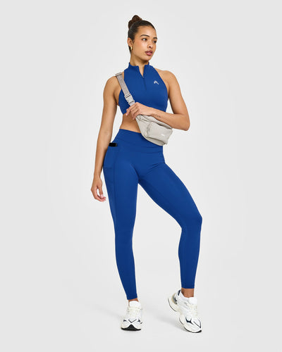 Unified High Waisted Pocket Leggings | Vintage Navy