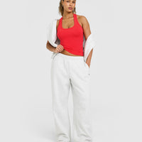 Cotton Fitted Vest | Muscle Mommy Red