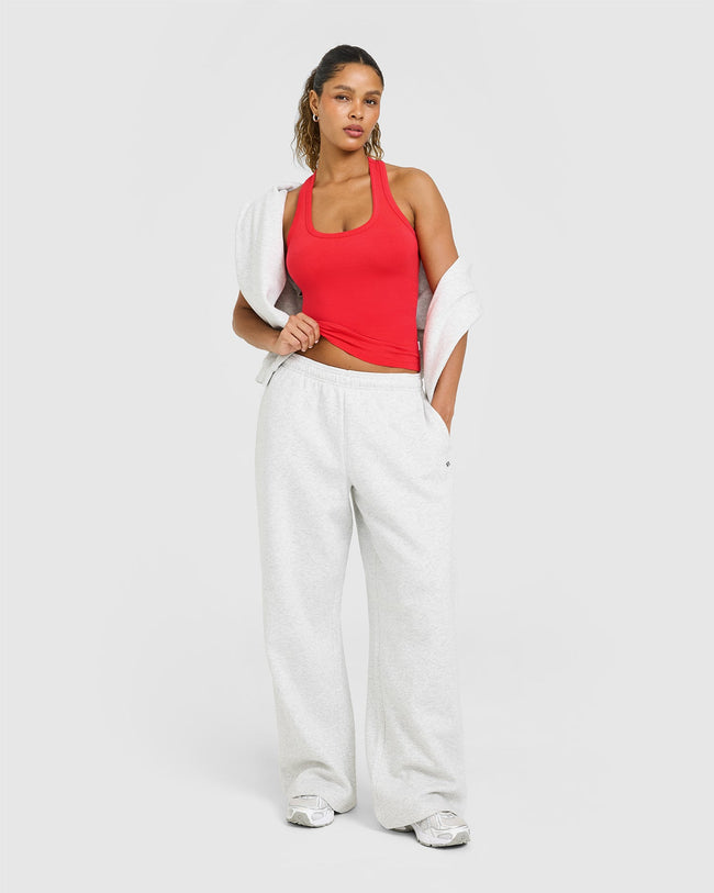 Cotton Fitted Vest | Muscle Mommy Red