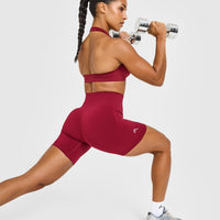 Effortless Seamless Shorts | Claret Red