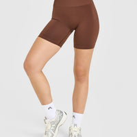 Effortless Seamless Shorts | Rustic Brown