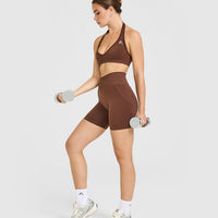 Effortless Seamless Shorts | Rustic Brown