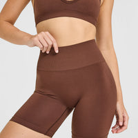 Effortless Seamless Shorts | Rustic Brown