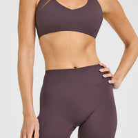 SoftMotion™ High Waisted Shorts 6" | Dark Umber Brown