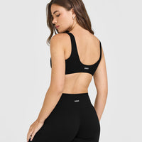 SoftMotion™ Scoop Back Bralette | Black