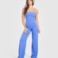 SoftMotion™ Straight Leg Bottoms | Glaucous Blue