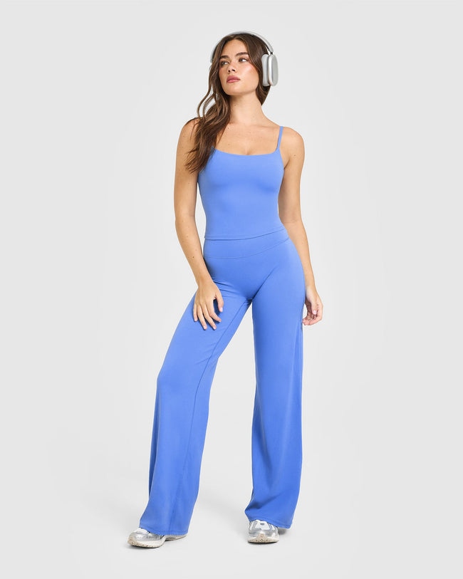 SoftMotion™ Straight Leg Bottoms | Glaucous Blue