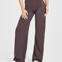 SoftMotion™ Straight Leg Bottoms | Dark Umber Brown