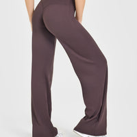 SoftMotion™ Straight Leg Bottoms | Dark Umber Brown