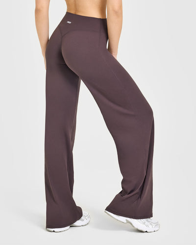 SoftMotion™ Straight Leg Bottoms | Dark Umber Brown