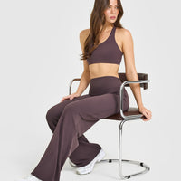 SoftMotion™ Straight Leg Bottoms | Dark Umber Brown