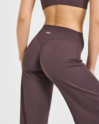 SoftMotion™ Straight Leg Bottoms | Dark Umber Brown
