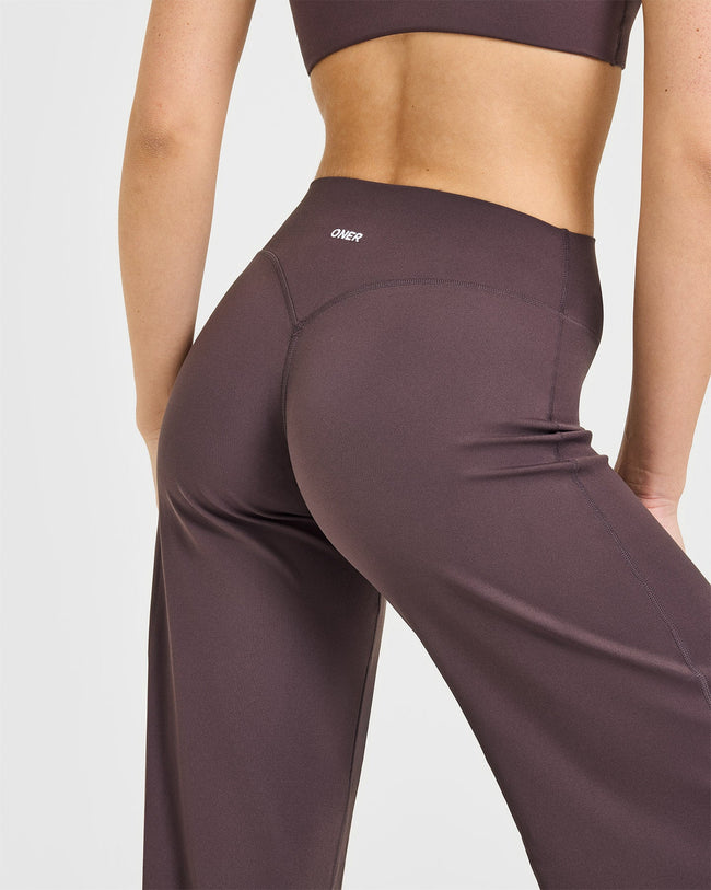 SoftMotion™ Straight Leg Bottoms | Dark Umber Brown