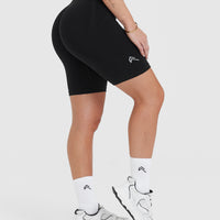Effortless Seamless Cycling Shorts | Black