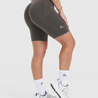 Effortless Seamless Cycling Shorts | Deep Taupe