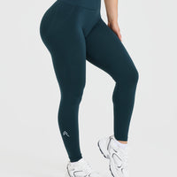 Effortless Seamless Leggings | Oil Blue