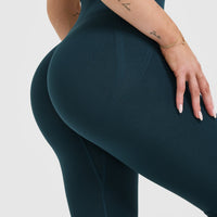 Effortless Seamless Leggings | Oil Blue