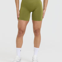 Effortless Seamless Shorts | Olive Green