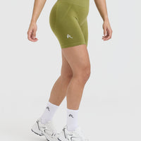 Effortless Seamless Shorts | Olive Green