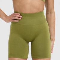 Effortless Seamless Shorts | Olive Green