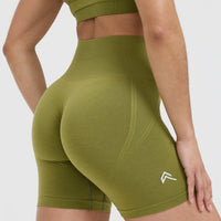 Effortless Seamless Shorts | Olive Green