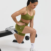 Effortless Seamless Shorts | Olive Green