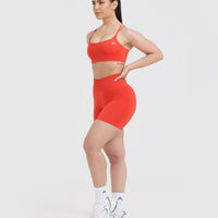 Everyday Cross Over Bralette | Charged Orange