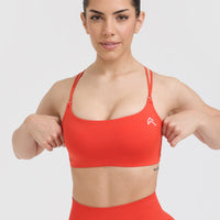 Everyday Cross Over Bralette | Charged Orange