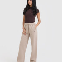 Foundations Straight Leg Joggers | Mushroom Brown