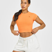 Cotton Icon Baby T-Shirt | Apricot Orange