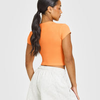 Cotton Icon Baby T-Shirt | Apricot Orange