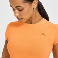 Cotton Icon Baby T-Shirt | Apricot Orange